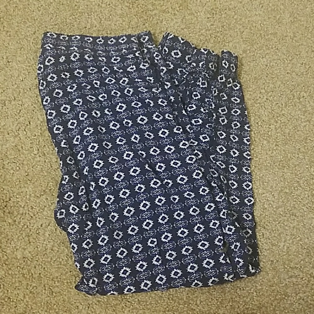 Blue print joggers